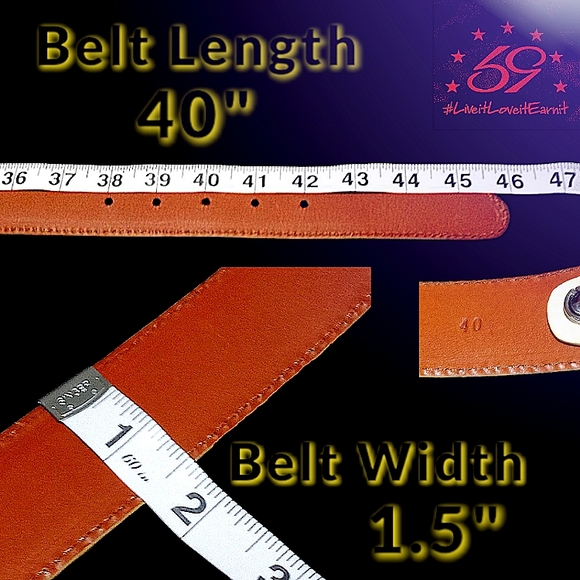 New 59 Belts | Customizable Handmade Genuine Lizard Belt | 40" Ivory | Made USA - Picture 2 of 16